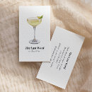 Search for cocktail business cards Watercolor