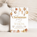 Search for golden christmas invitations Elegant