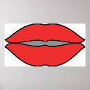 Search for big lips posters Red