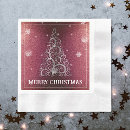 Search for red glitter christmas napkins Sparkle