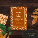 Search for rust orange wedding invitations Leaves