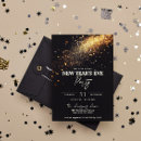 Search for new years eve party invitations Glitter