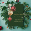 Search for baubles christmas invitations Red and gold
