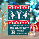 Search for funny ugly sweater invitations Modern