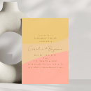 Search for peach rehearsal dinner invitations Modern