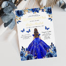 Search for royal blue gold quinceanera invitations Quinceañera