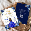 Search for blue butterfly quinceanera invitations Quinceañera