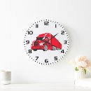 Search for red truck clocks Vehicle
