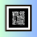 Search for with god all things are possible posters Religious