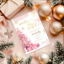 Search for pink and gold winter onederland invitations Baby girl
