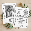 Search for funky wedding invitations Illustrated