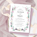 Search for dusty purple wedding invitations Spring summer fall