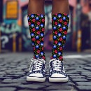 Search for floral socks Black
