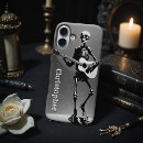 Search for spooky skeletons iphone cases Black and white