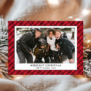 Search for red black plaid card christmas cards Vintage