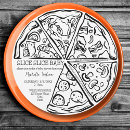 Search for round pizza invitations Modern