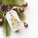 Search for gold christmas gift tags Snowflakes