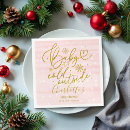 Search for its a girl napkins Pink gold