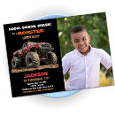 Search for red truck birthday invitations Monster