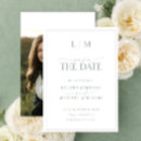 Search for green wedding save the dates Modern minimalist
