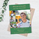 Search for green graduation invitations High school college university