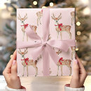 Search for pink deer wrapping paper Modern