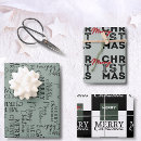 Search for christmas print wrapping paper Black and white