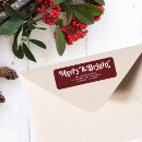 Search for bright return address labels Red and white