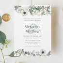 Search for winter flowers wedding invitations Watercolor