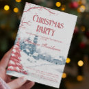 Search for red and white christmas invitations Classic