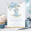 Search for floral elephant baby shower invitations Watercolor cartoon illustration kawaii