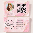 Search for pink glitter business cards Qr code