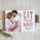 Search for eat drink and celebrate invitations Typography