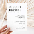 Search for night before wedding invitations Simple