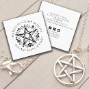 Search for pentacle business cards Wiccan