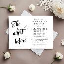 Search for the night before rehearsal dinner invitations Calligraphy