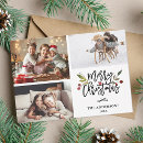 Search for 3 photo collage christmas cards Watercolor
