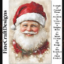 Search for vintage christmas decoupage paper Santa