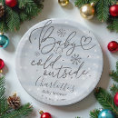 Search for blue and silver christmas plates Winter baby shower