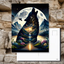 Search for wolf postcards Night