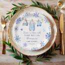 Search for winter baby shower plates Boho