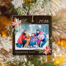 Search for foliage christmas tree decorations Family photo