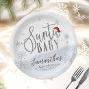 Search for santa baby plates Winter snowy landscape