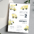 Search for bulldozer birthday invitations Close the road