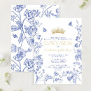 Search for royal blue butterfly invitations Gold