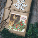 Search for vintage christmas holly stickers Retro