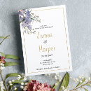 Search for blue and lavender wedding invitations Watercolor floral