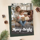 Search for merry bright christmas cards Vintage
