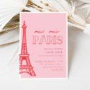 Search for girls paris birthday invitations For her