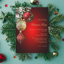 Search for red baubles invitations Red and gold